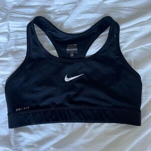 Black NIKE sports bra